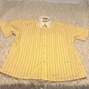 Yellow Striped Men's XL Shirt